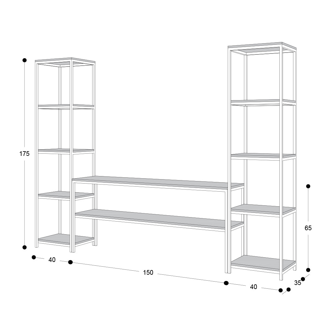 Librero Mueble TV